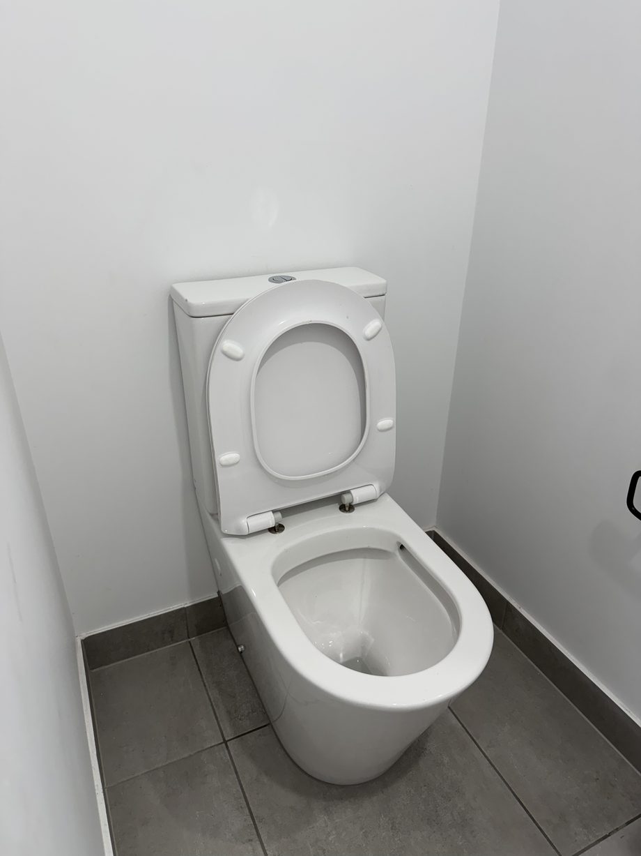 Newly installed toilet suite